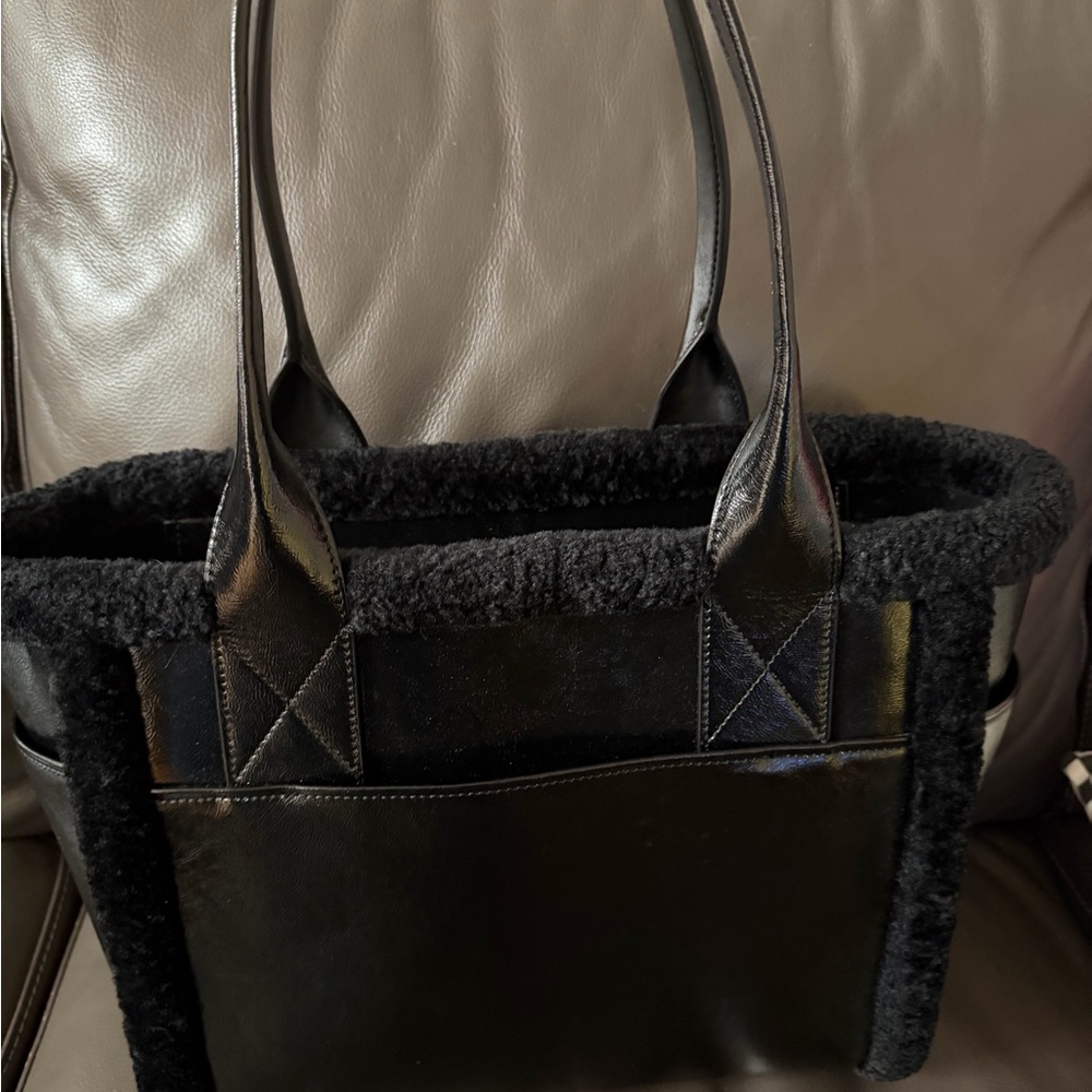 Kate Spade Jett Faux Shearling Tote Large Bag - Picture 3 of 8